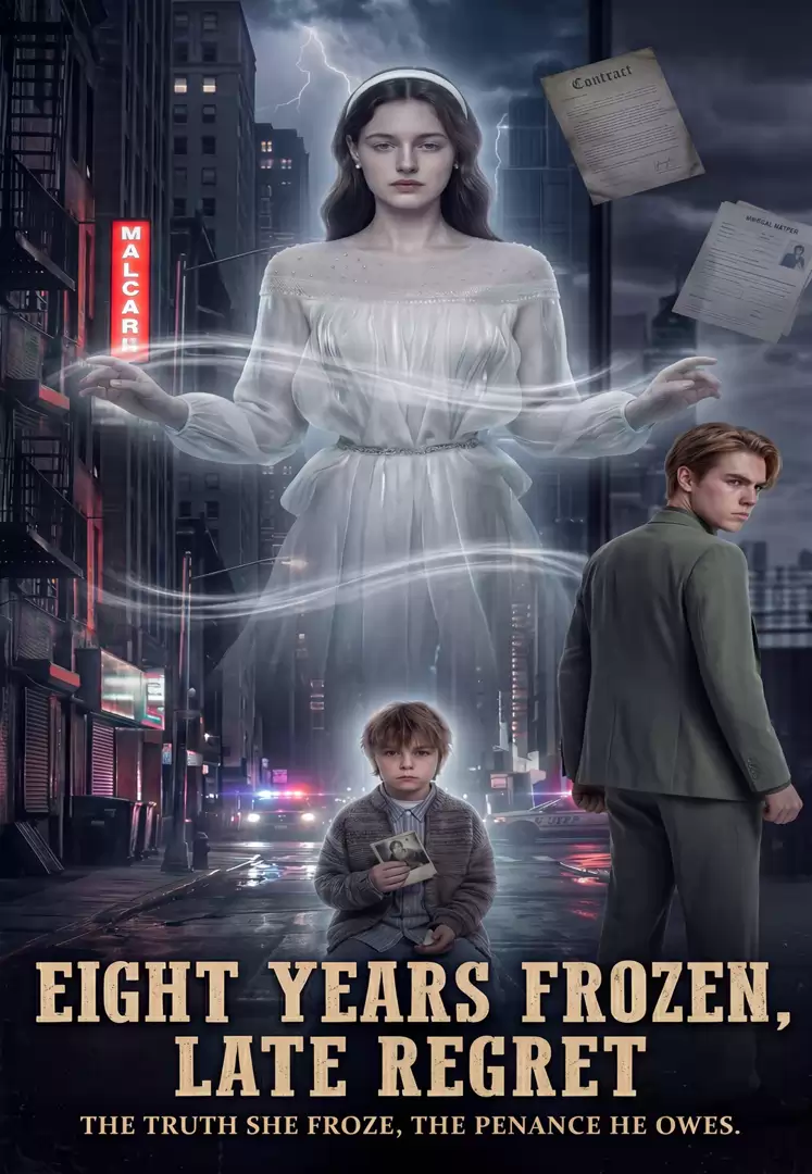 EIGHT YEARS FROZEN LATE REGRET THE TRUTH SHE FROZE, THE PENANCE HE OWES.